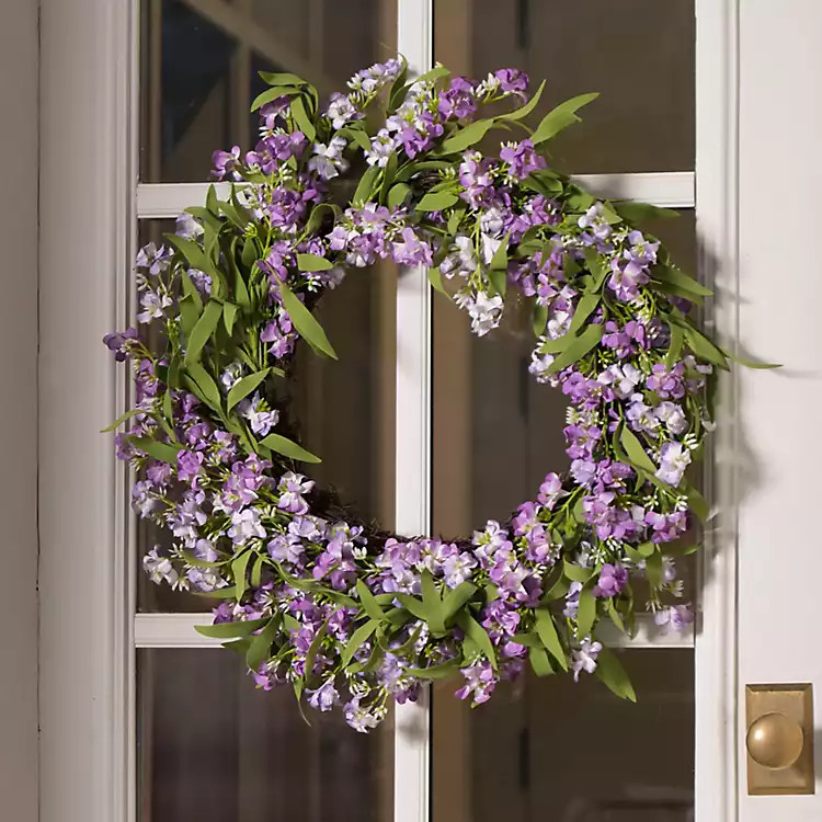 Purple Wildflower Wreath | Kirklands