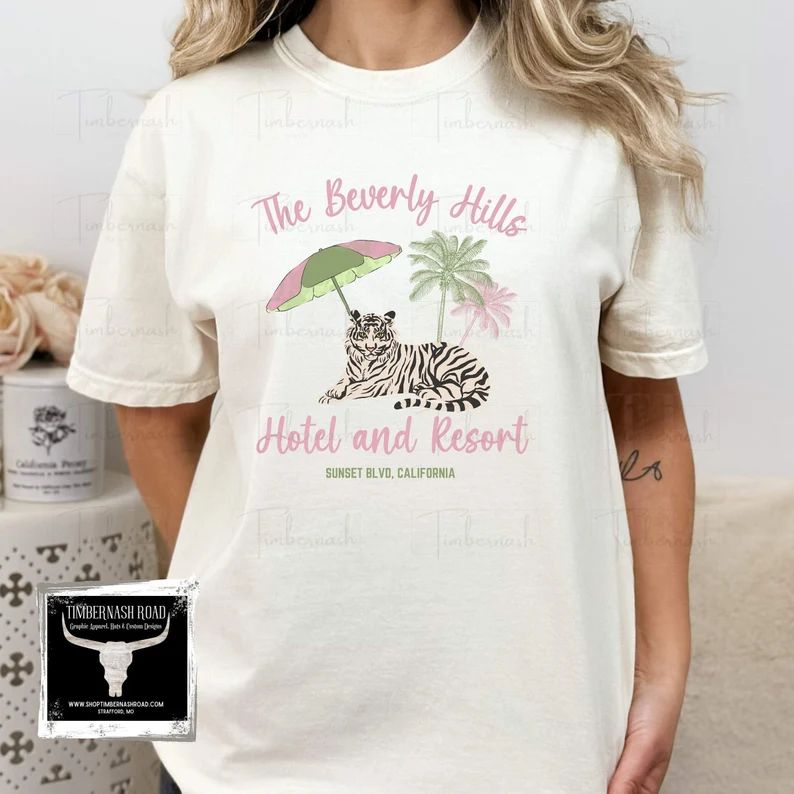The Beverly Hills Hotel & Resort Comfort Colors Graphic - Etsy | Etsy (US)