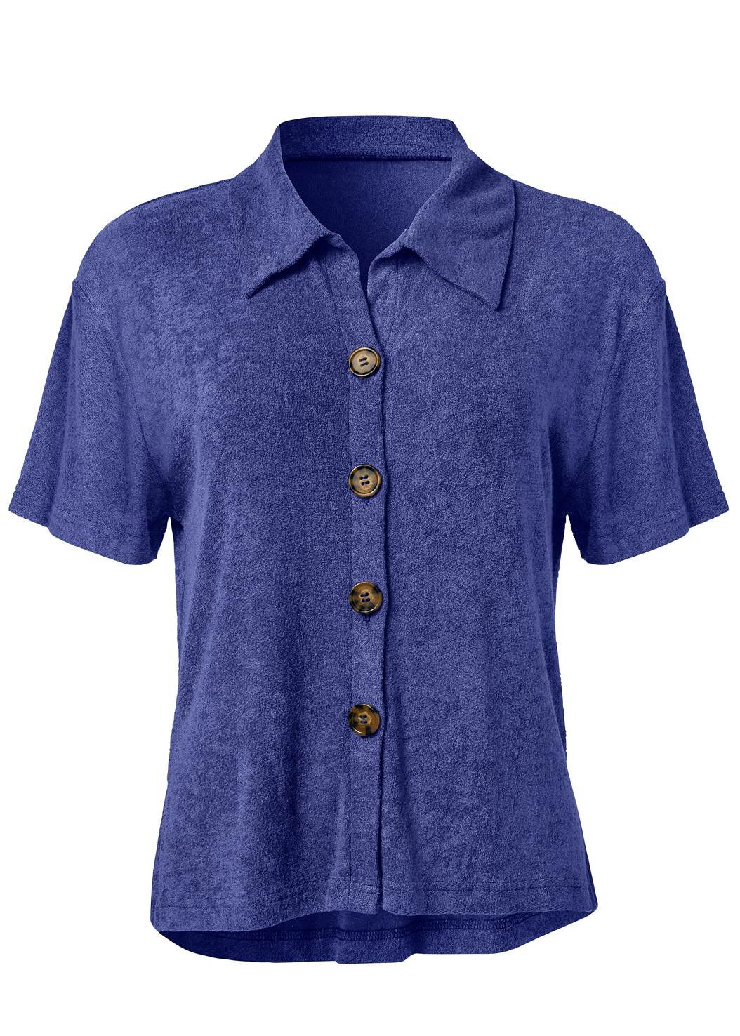 Terry Button-Up Cover-Up | VENUS