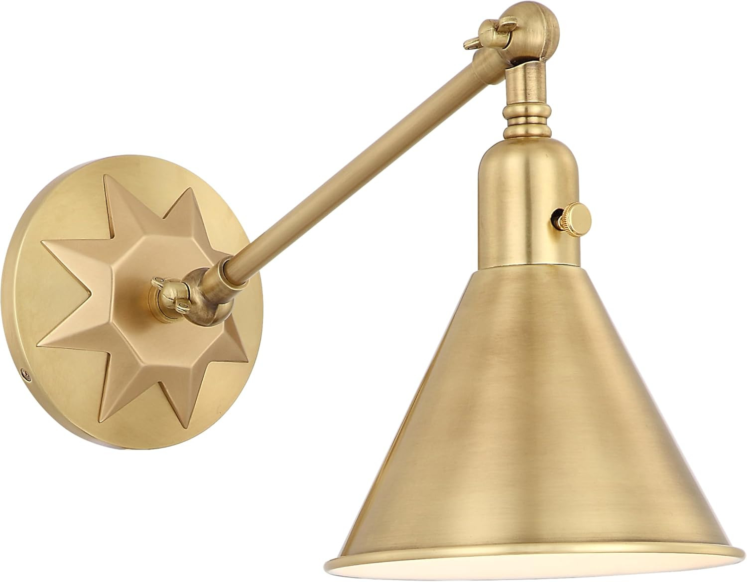 Crystorama Morgan 1 Light Aged Brass Task Sconce | Amazon (US)