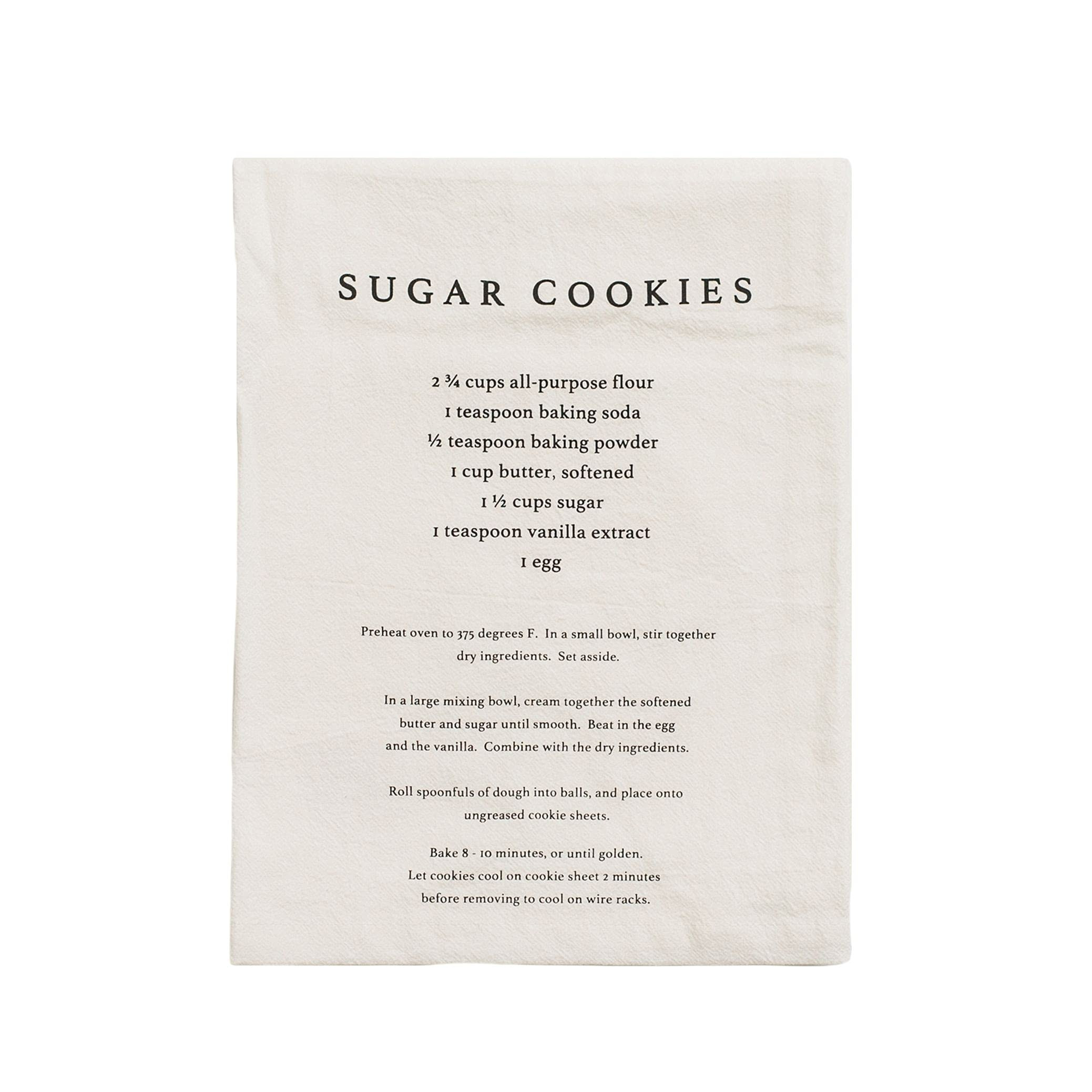 Sweet Water Decor Sugar Cookies Tea Towel | 100% Cotton | Large Size 28 x 25 inches | Cream with ... | Amazon (US)