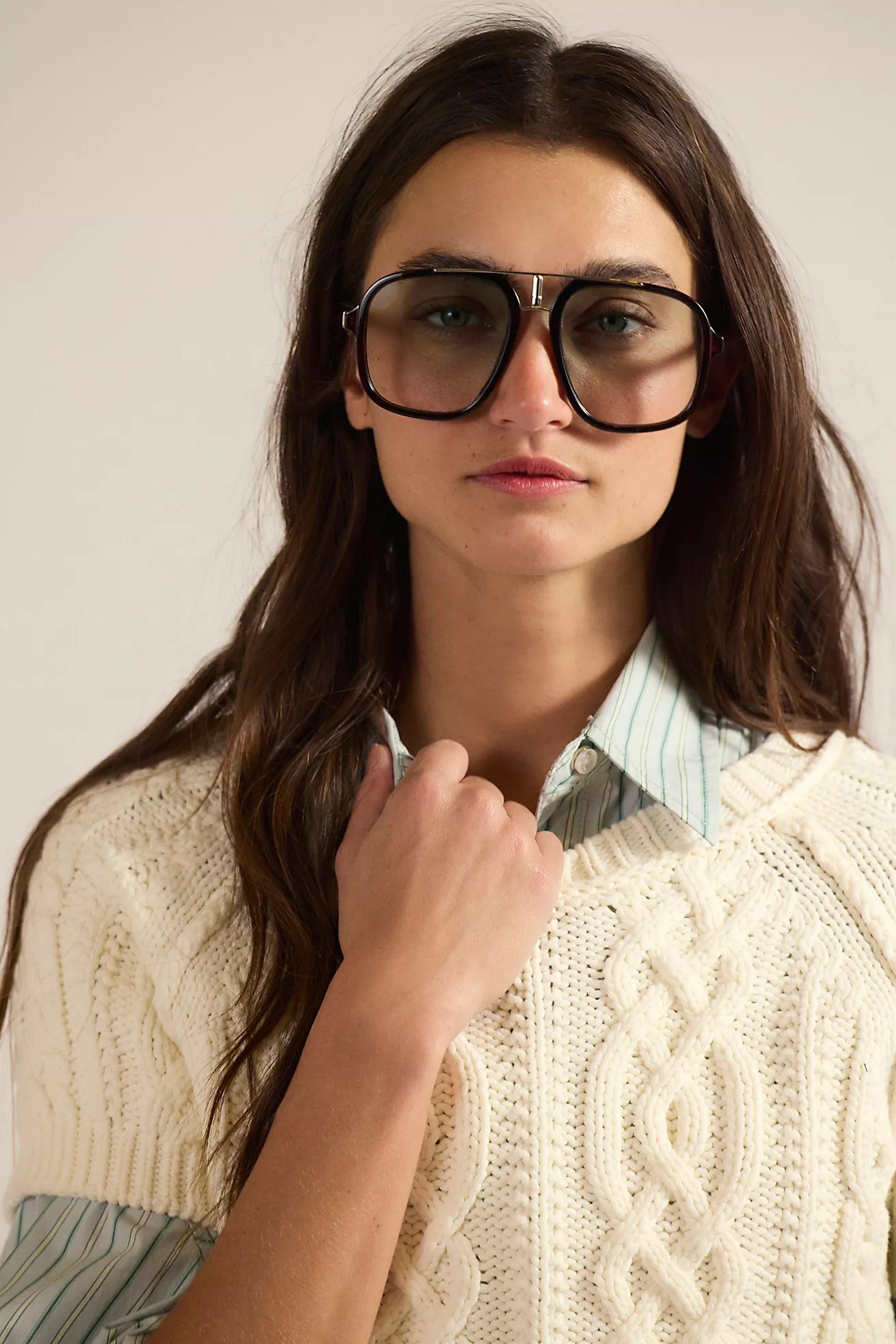 Janis Detail Aviator Sunglasses | Free People (Global - UK&FR Excluded)