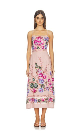 Cleobella Trina Ankle Dress in Mauve. - size S | Revolve Clothing (Global)