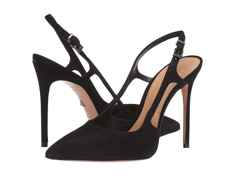 Schutz Boris Women's Shoes Black Nobuck : 9 M, Leather | Zappos