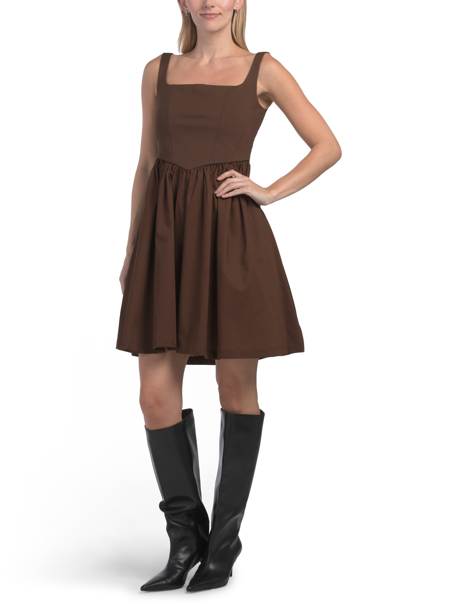 Ponte Top V-waist Mini Dress | Casual Dresses  | Marshalls | Marshalls