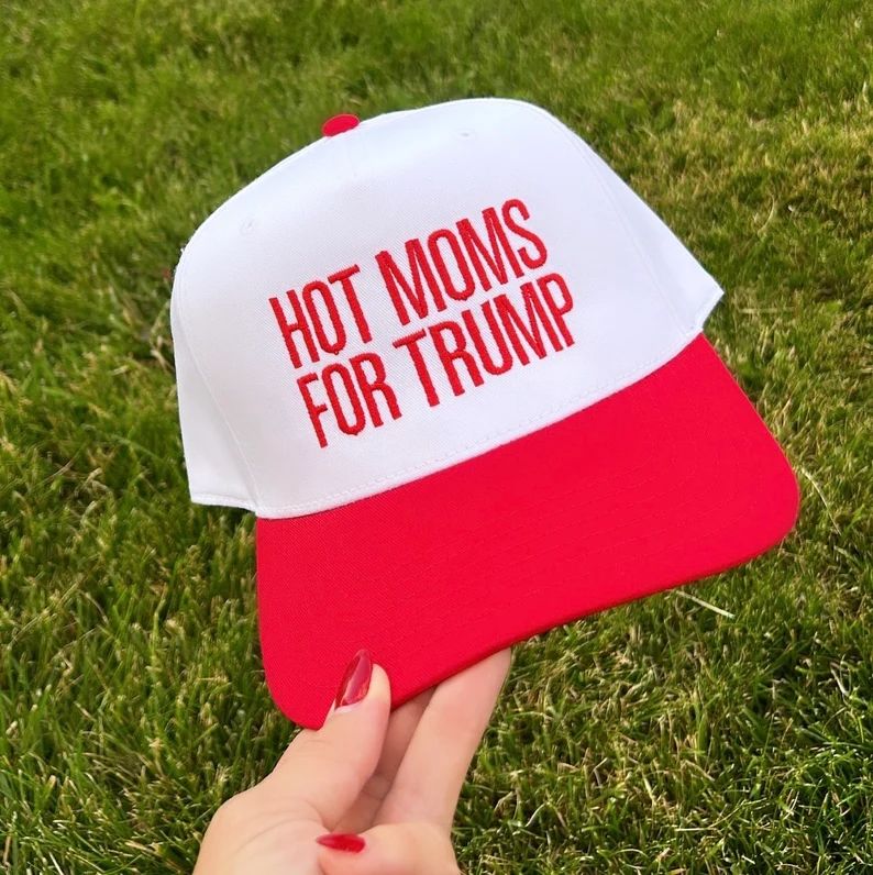 MAGA Womens Snapback Trucker Hat, Donald Trump 2024 MAGA Patriots Hat, Hot Moms for Trump Apparel... | Etsy (US)