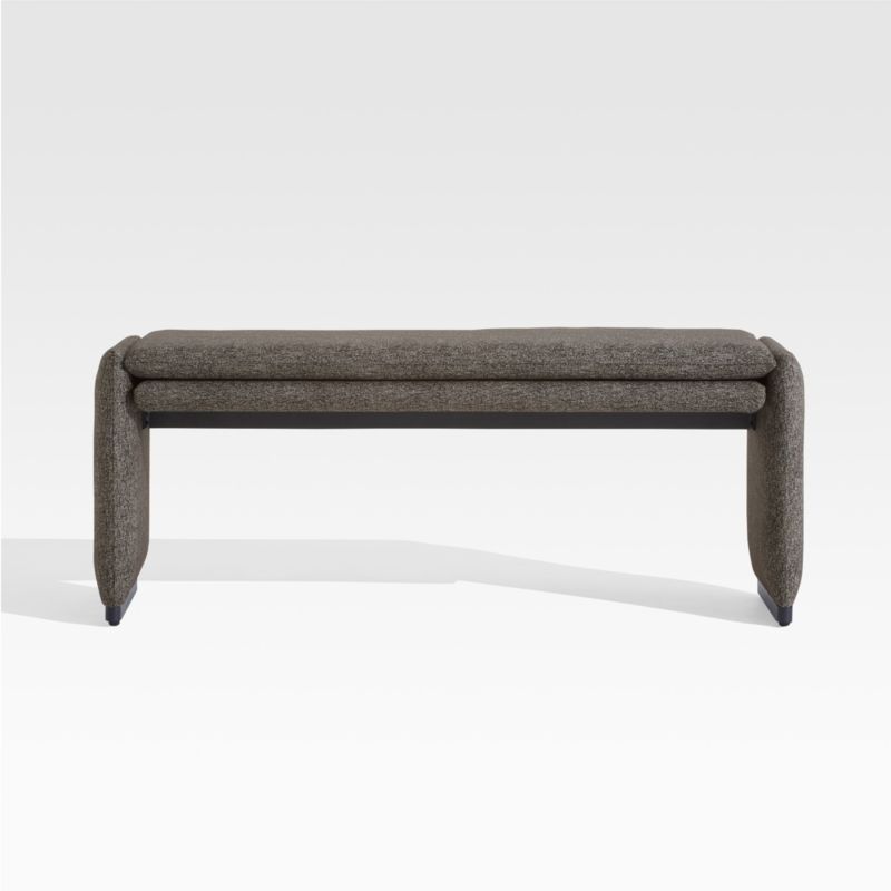 Zuma Outdoor Upholstered Bench + Reviews | Crate and Barrel | Crate & Barrel