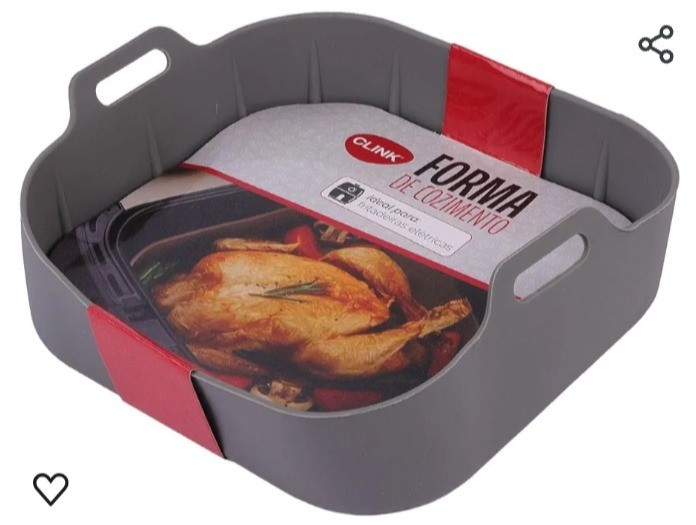 Panela de silicone quadrada fritadeira microondas c/ alça forma 20x20 cm Cesto para Air fryer 

#LTKbrasil #LTKhome