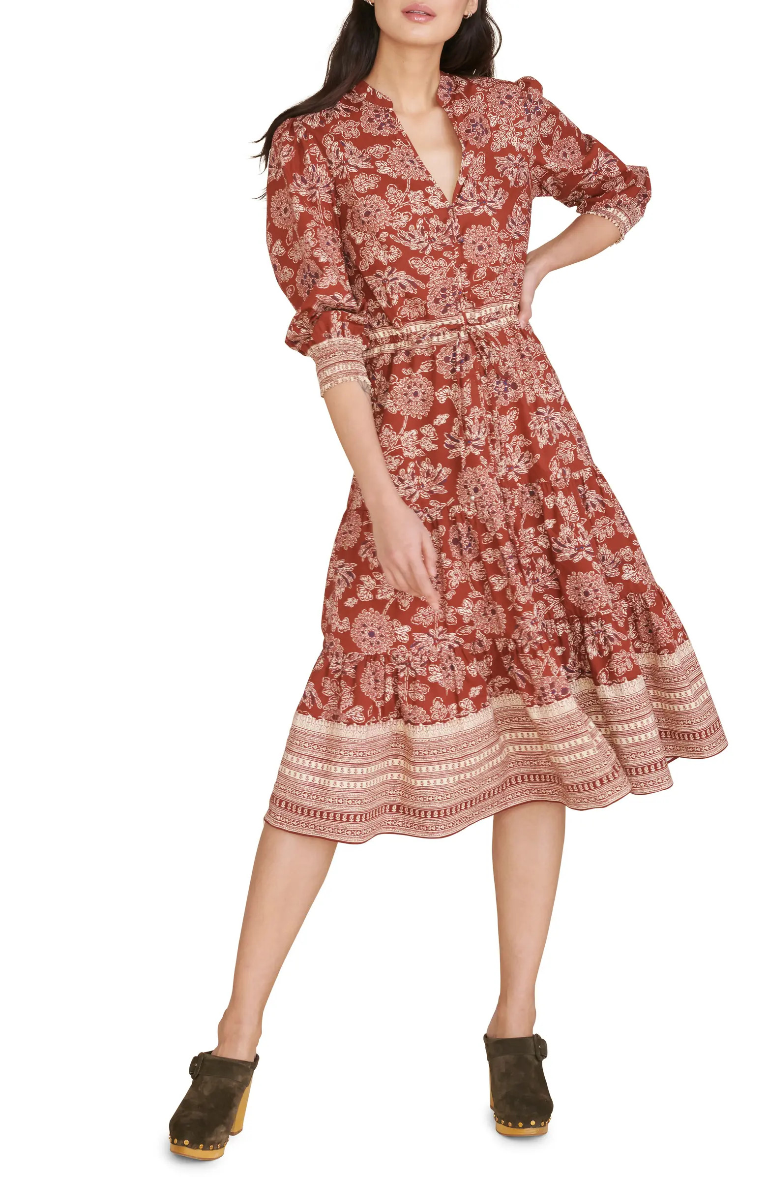 Swedie Stretch Cotton Floral Dress | Nordstrom