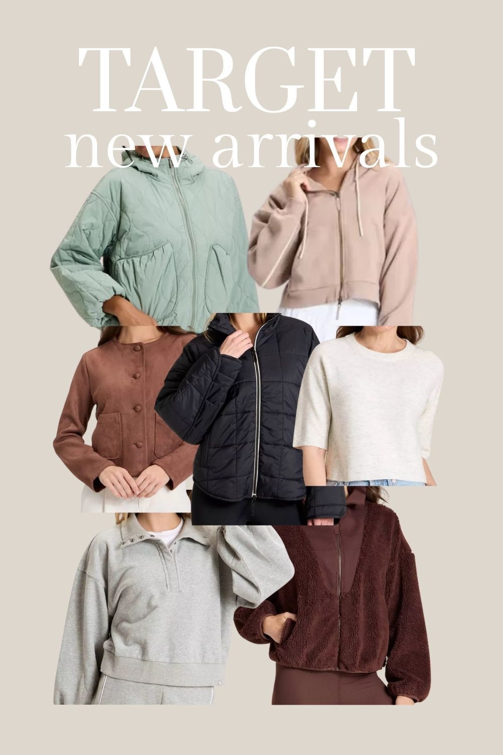 New women’s jackets, sweatshirts, sweaters and activewear at Target. 

#LTKStyleTip #LTKSeasonal #LTKFindsUnder50