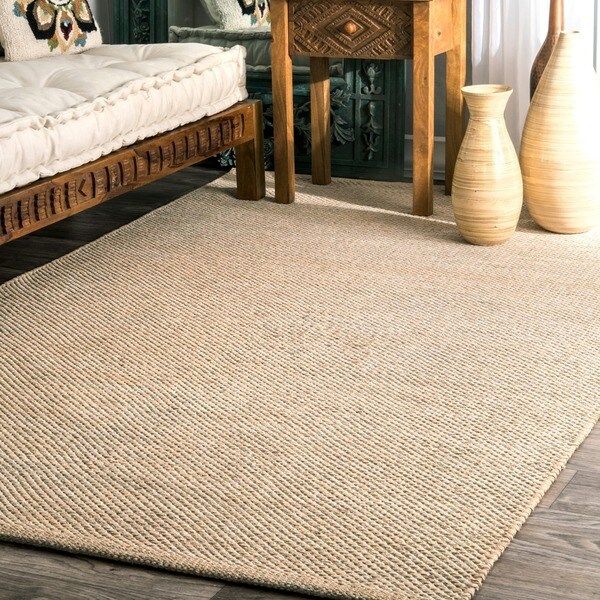 nuLOOM Handmade Flatweave Contemporary Solid Cotton Beige Area Rug (3' x 5') - 3' x 5' | Bed Bath & Beyond