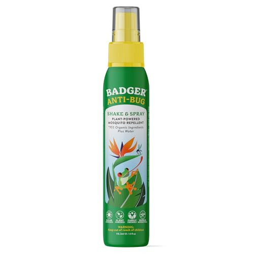 Badger Bug Spray, 3-Hour DEET-Free Mosquito Repellent, Family Friendly, Citronella & Organic Esse... | Amazon (US)