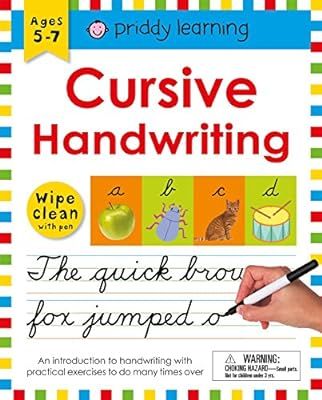 Wipe Clean Workbook: Cursive Handwriting (Wipe Clean Learning Books) | Amazon (US)