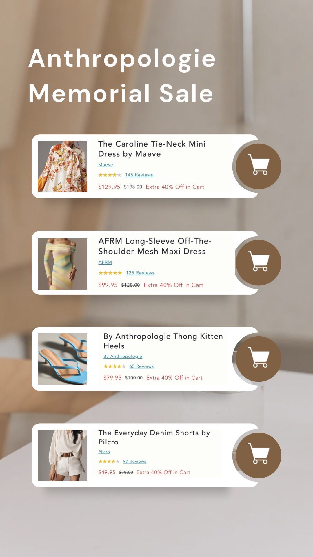 Anthropologie Memorial Day Sale! 

#LTKStyleTip #LTKSeasonal #LTKSaleAlert