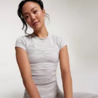 CALIA Women's Essential Cropped Jacquard Tee | Dick's Sporting Goods