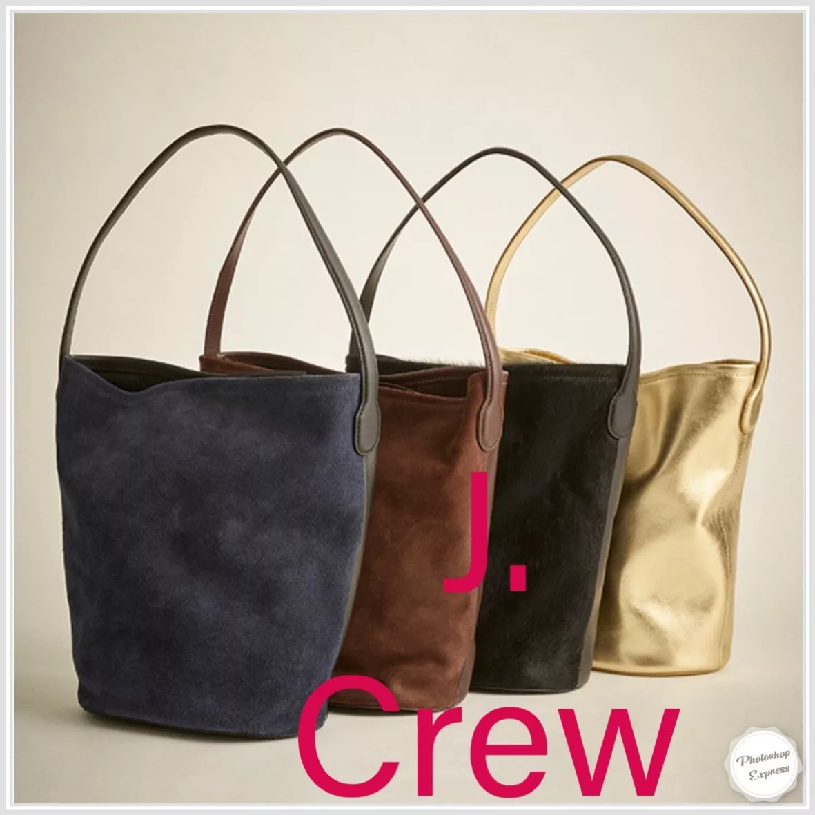 J.Crew: Berkeley Bucket Bag In Leather And Suede For Women