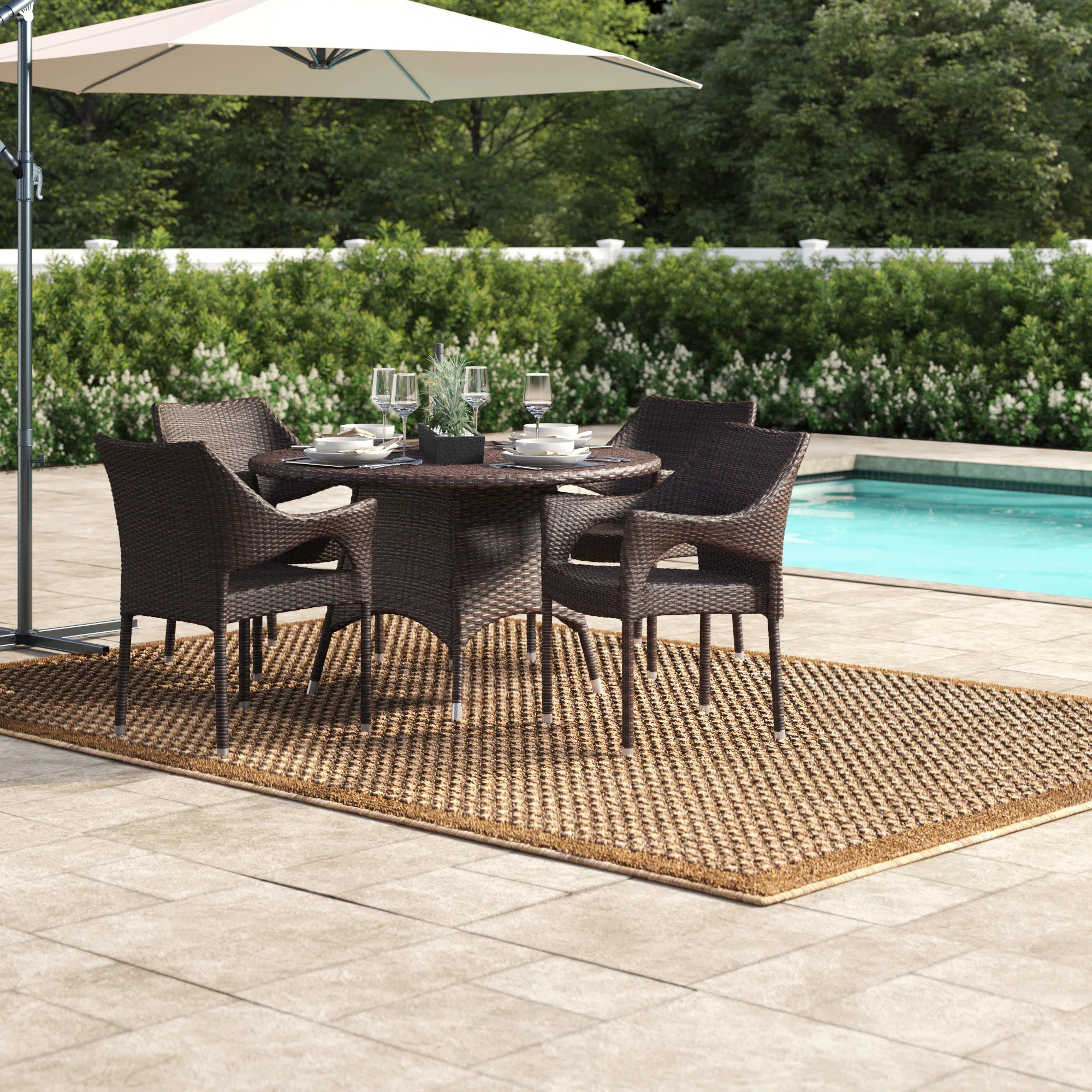 Red Barrel Studio® Aonghas 5 Piece Dining Set & Reviews | Wayfair | Wayfair North America