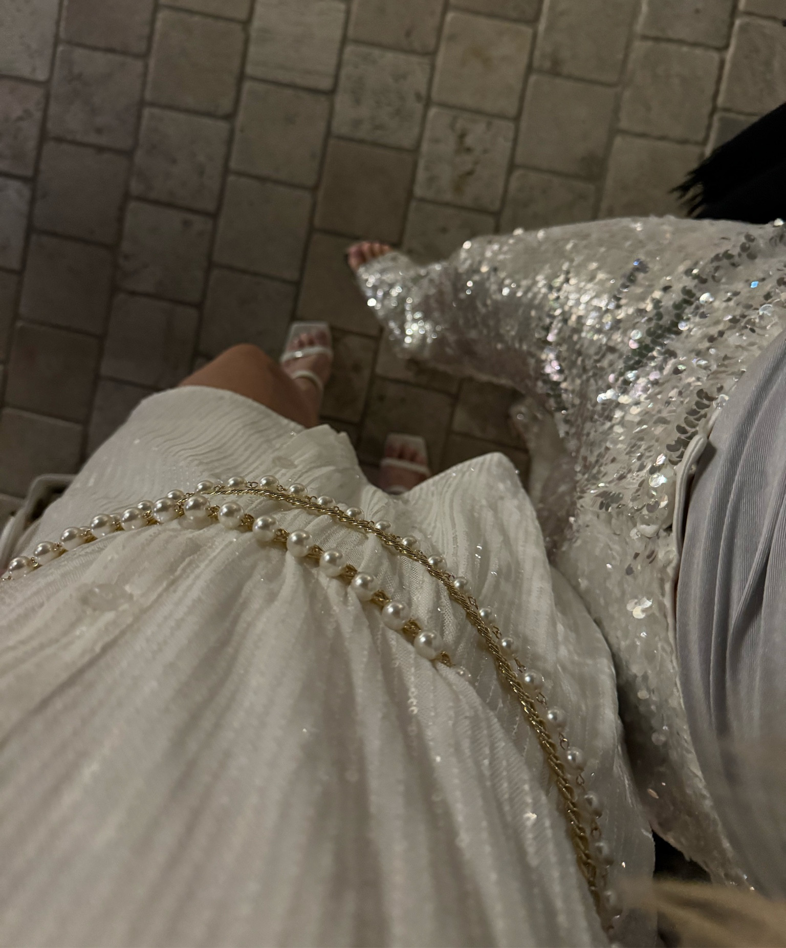 nye outfit chain belt sequins