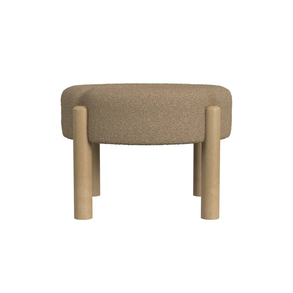 Luna Boucle Ottoman - HomePop | Target