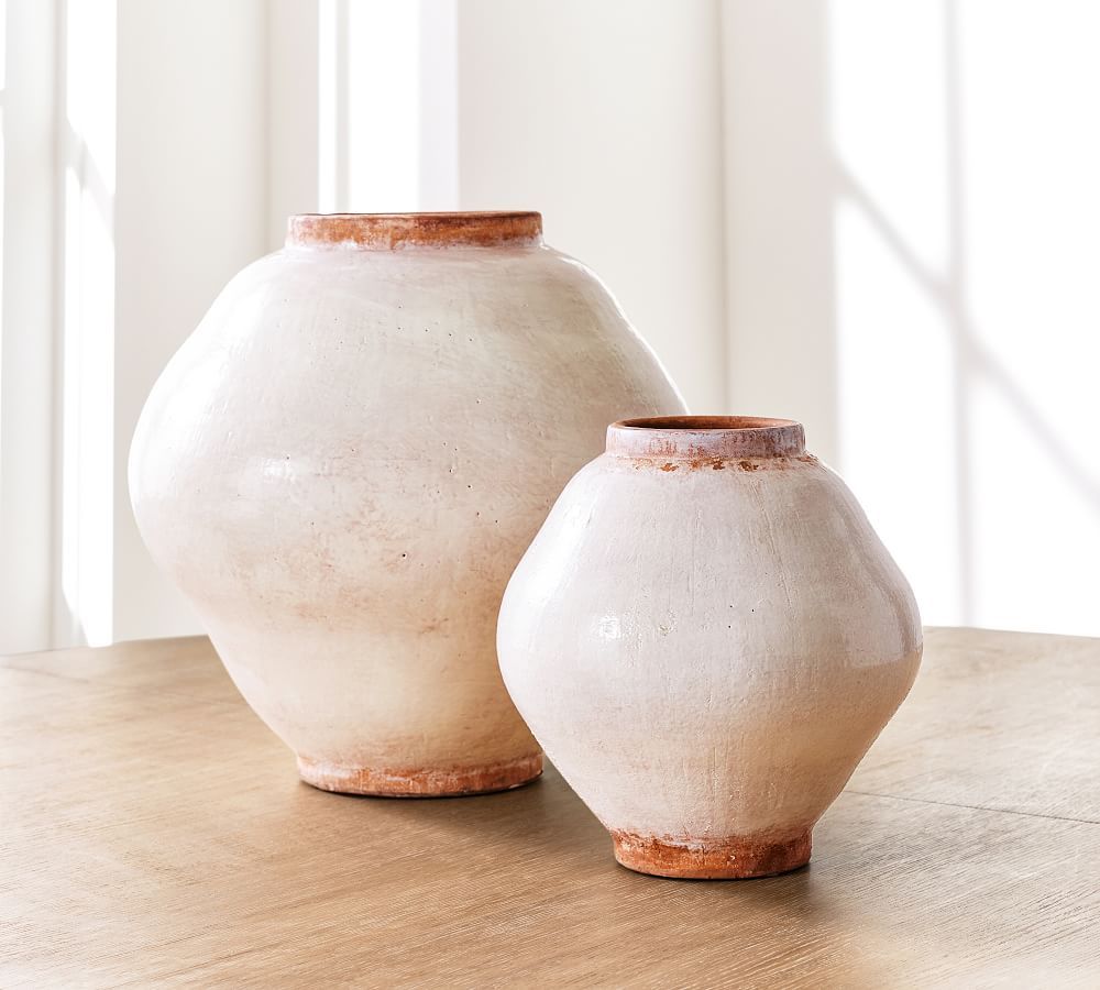 Glazed Handcrafted Terracotta Vases | Pottery Barn (US)