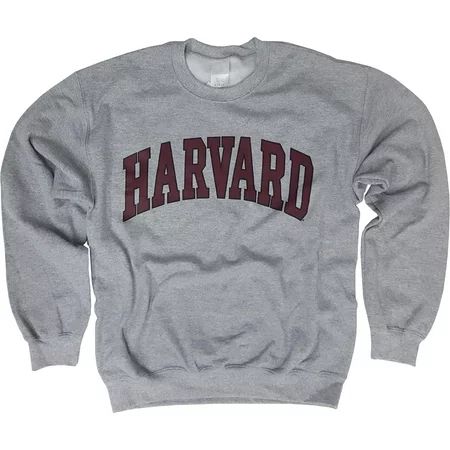 Harvard University Sweatshirt Officially Licensed Arched Block Crewneck | Walmart (US)