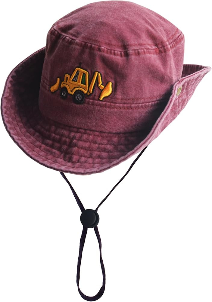 Safari Kids Sun Hat Bucket Boys Excavator Beach UPF 50+ Fishing Hat Toddler Girls Boonie Cap for ... | Amazon (US)