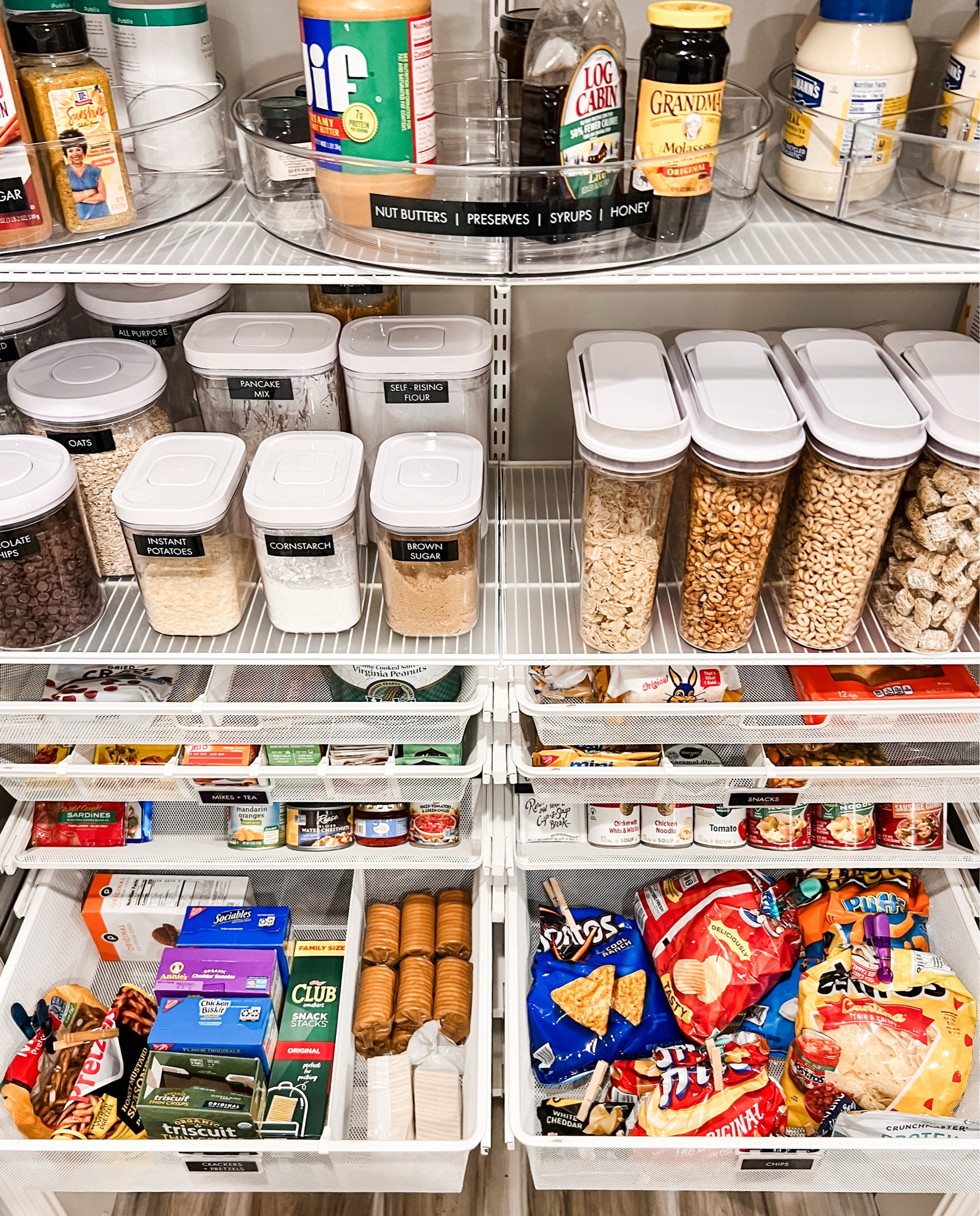 This pantry wasn't actually lacking space...it was lacking a system. Before we started, pantry items had slowly overflowed into several different areas of the kitchen.

The problem is when food lives in multiple locations, everyday tasks become harder:
→ Meal prep takes longer
→ You buy duplicates because you can't see what you already have
→ Things expire unnoticed
→ The pantry starts feeling stressful instead of helpful

So, we edited what they truly needed, consolidated everything into ONE functional pantry space, and created simple categories that make sense for how this family actually lives. Now everything is visible, accessible, and easy to maintain.👏👏👏

✨ Ready to treat Mom to a pantry transformation like this one? Comment “MOM” to learn more about our organizing services or to purchase a Mother’s Day gift card.

#LTKHome #LTKMothersDay