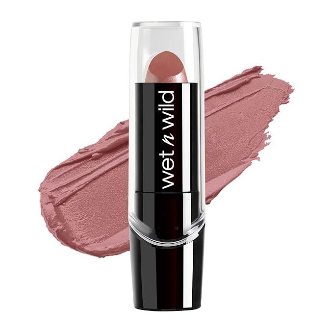 wet n wild Silk Finish Lipstick| Hydrating Lip Color| Rich Buildable Color| Dark Pink Frost | Amazon (US)