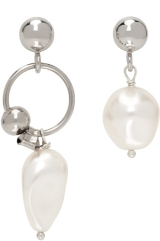 Silver Richie Earrings | SSENSE