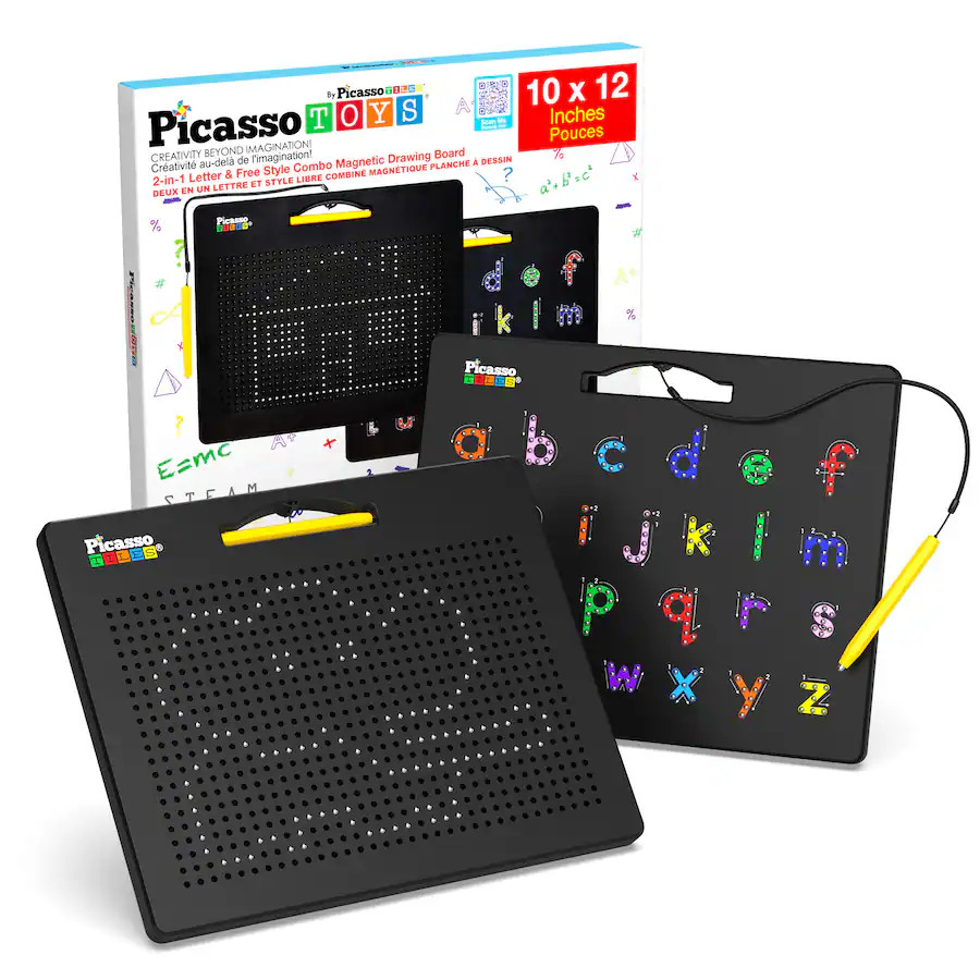 PicassoTiles - PICASSO-TILES Magnetic Drawing Board for Kids, Double-Sided Educational STEM Learn... | Best Buy U.S.