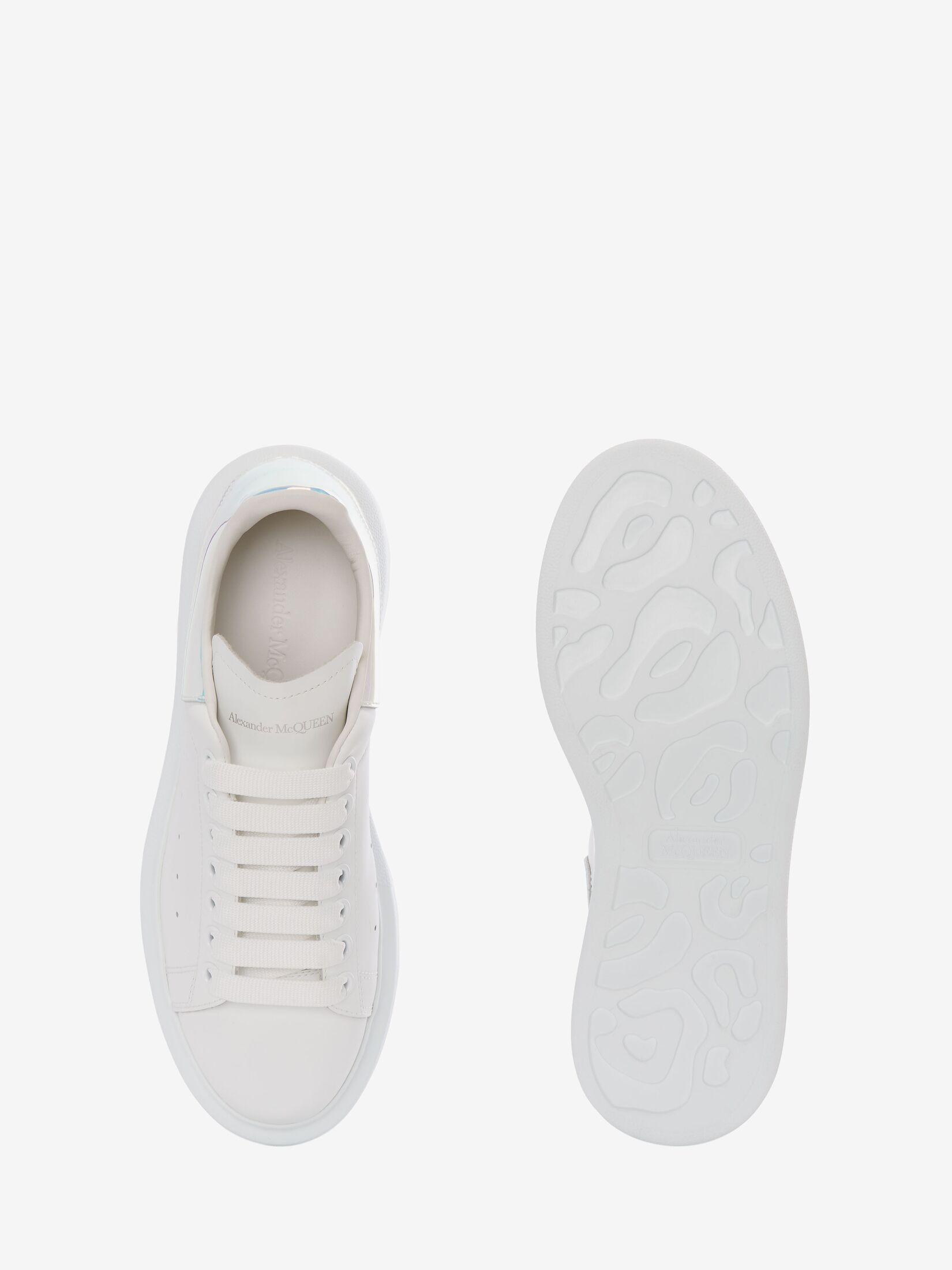 Women's Oversized Sneaker in White/shock Pink | Alexander McQueen