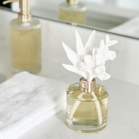 Love this elegant fragrance diffuser for our bathroom countertops! A bit of a splurge for the porcelain diffusers, but they can be reused unlike the traditional reeds. We use the Cedar and Cardamom scent and really enjoy it!

#LTKhome