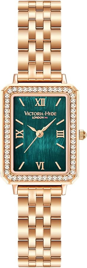 VICTORIA HYDE Gorgeous Women's Watch Green Mother of Pearl Dial Elegant Timepiece Rectangular Fac... | Amazon (CA)