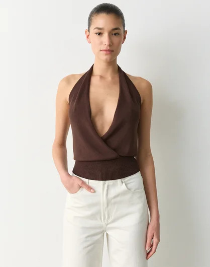 Knit Drape Halter Top | Glassons (Australia)