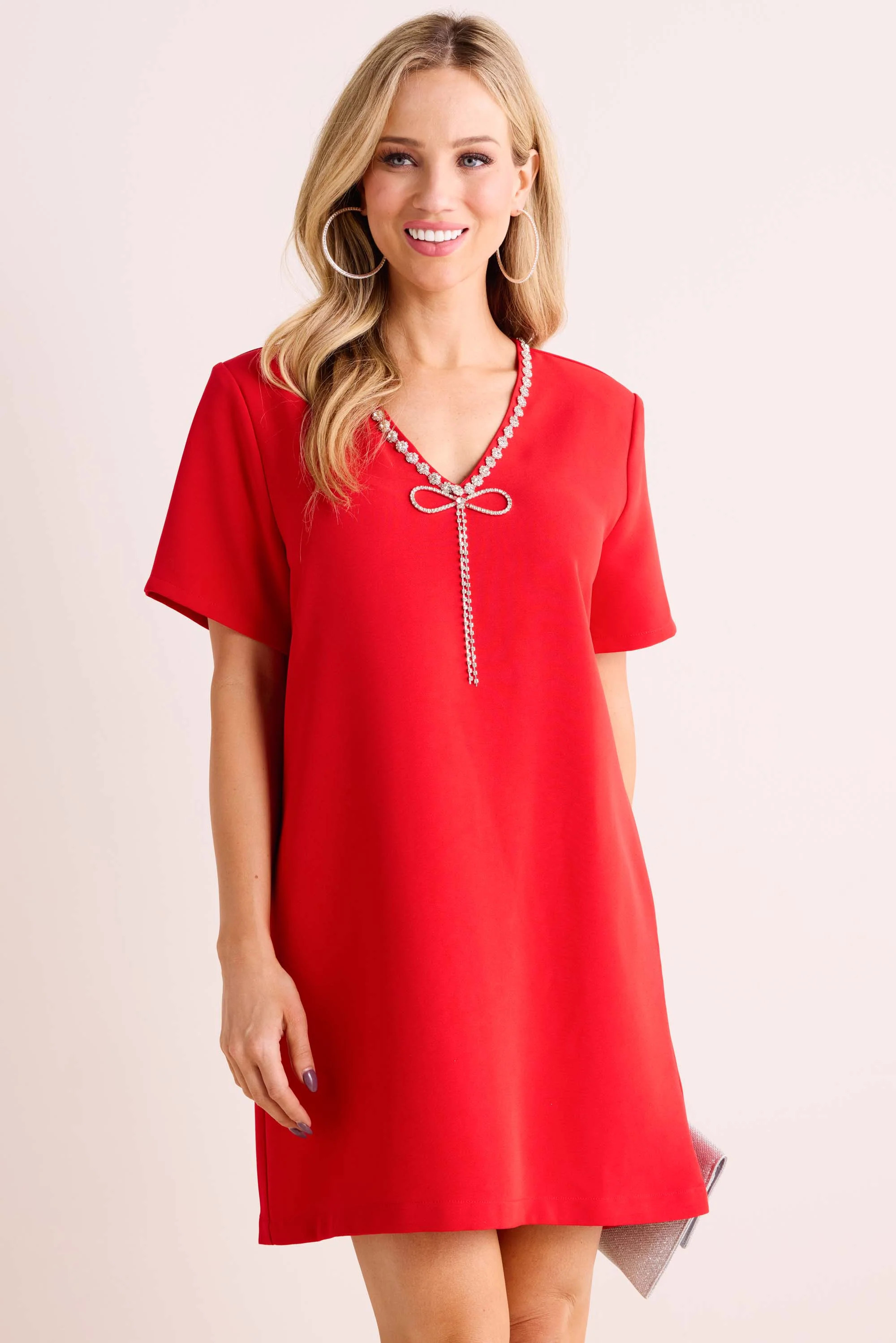 Christine Dress- Red | Avara