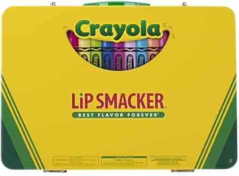 Lip Smacker Crayola Flavored Lip Balm Collectors Tin Flavor Vault, 24 Count| Clear Matte | For Ki... | Amazon (US)