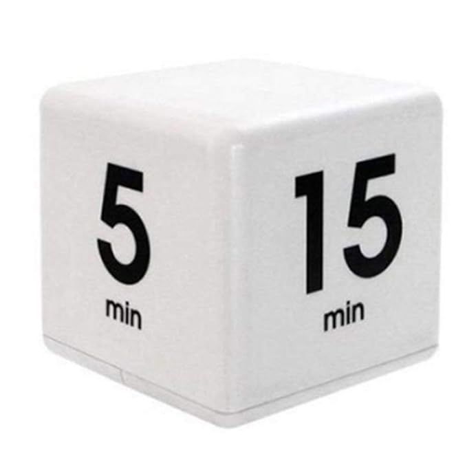 Merssavo Cube Timer,5, 15, 30 and 60 Minutes,for Time Management, Kitchen Timer, Kids Timer, Work... | Amazon (US)