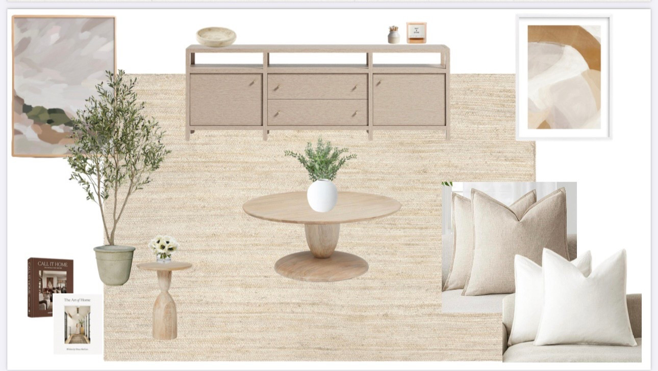 A virtual styling session for a Denver living room, lots of neutrals & bleached oak. So pretty & serene  

#LTKFamily #LTKHome #LTKFindsUnder100