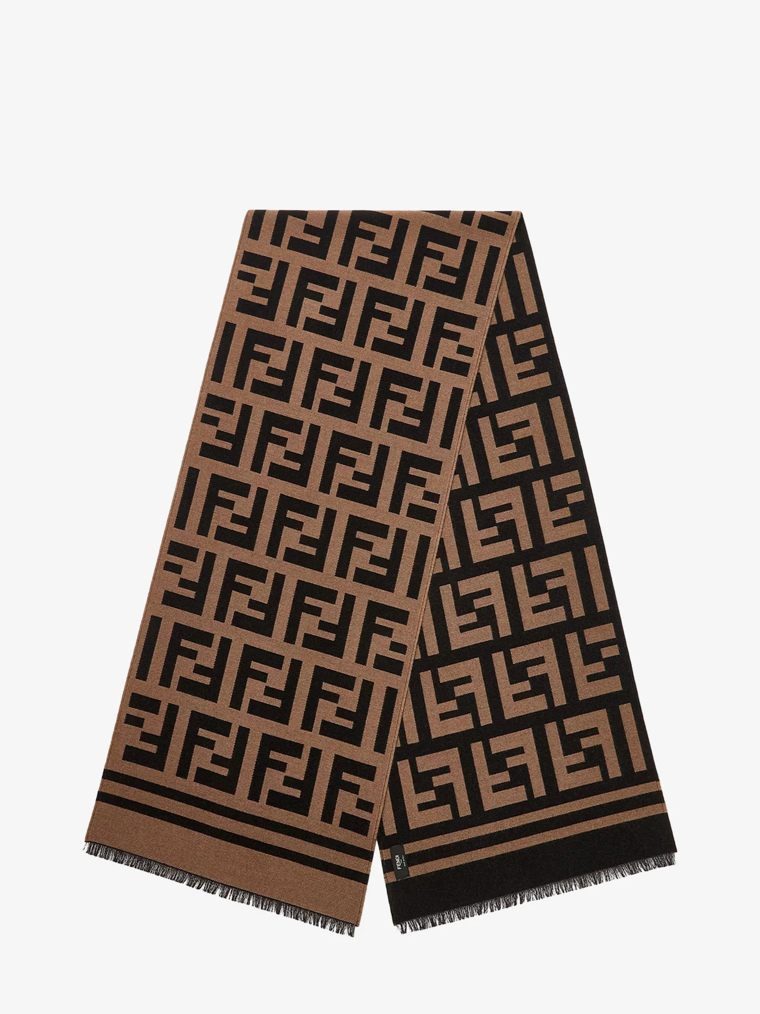 Wool and silk FF scarf - FENDI - gender_Woman | Nugnes 1920