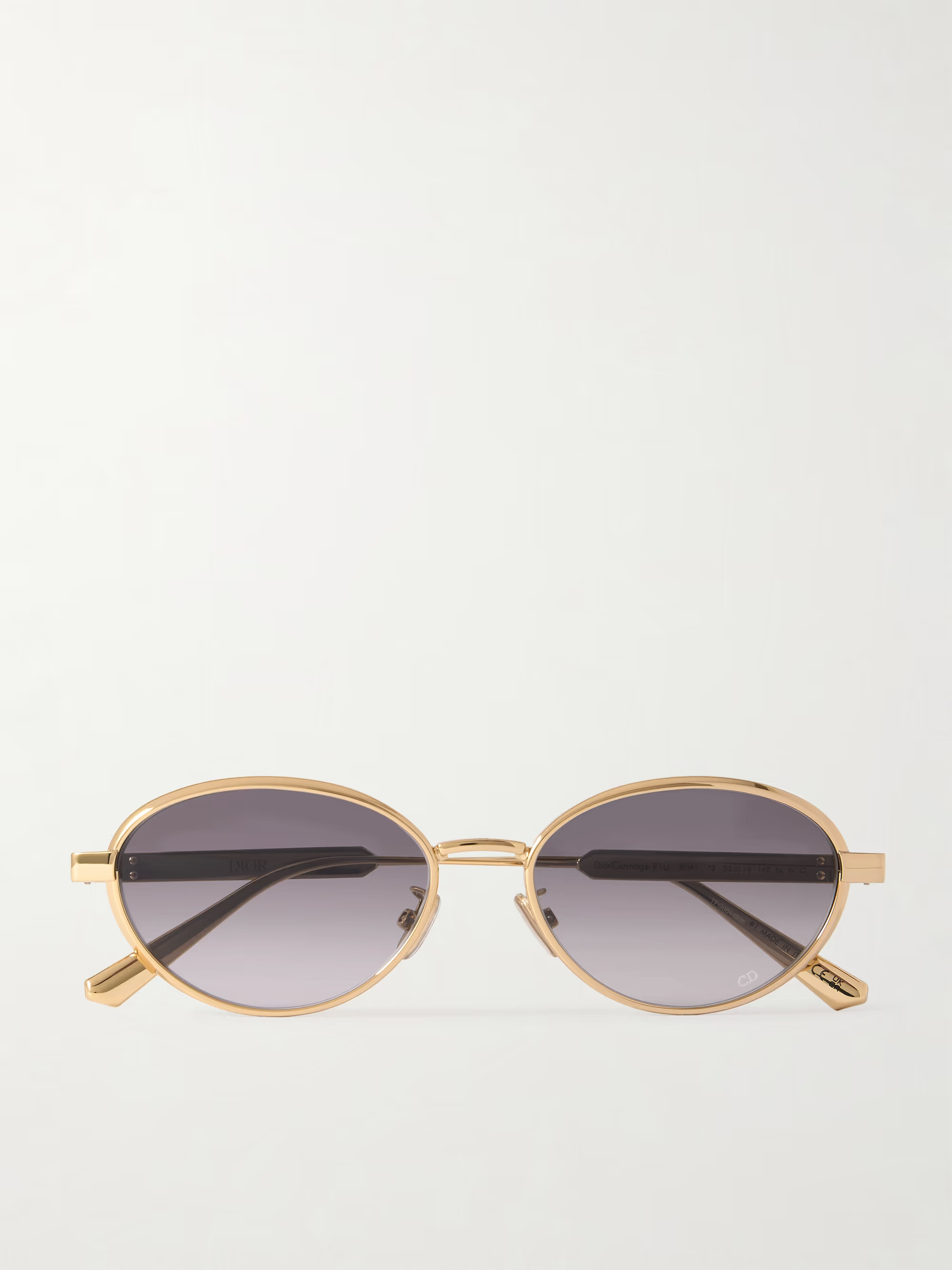 DiorCannage R1U oval-frame gold-tone sunglasses | NET-A-PORTER (UK & EU)