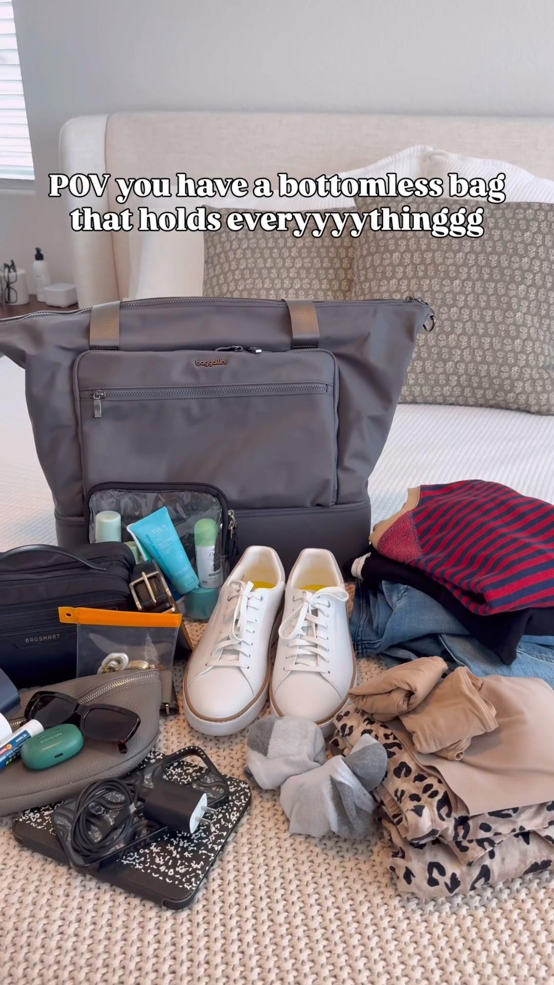 Move over, Mary Poppins 💁🏻‍♀️
Obsessed with this weekender bag - such smart pockets.. it holds everything!

Travel hack, weekend trip, carryon only

#LTKTravel #LTKdayinmylife #LTKOver40