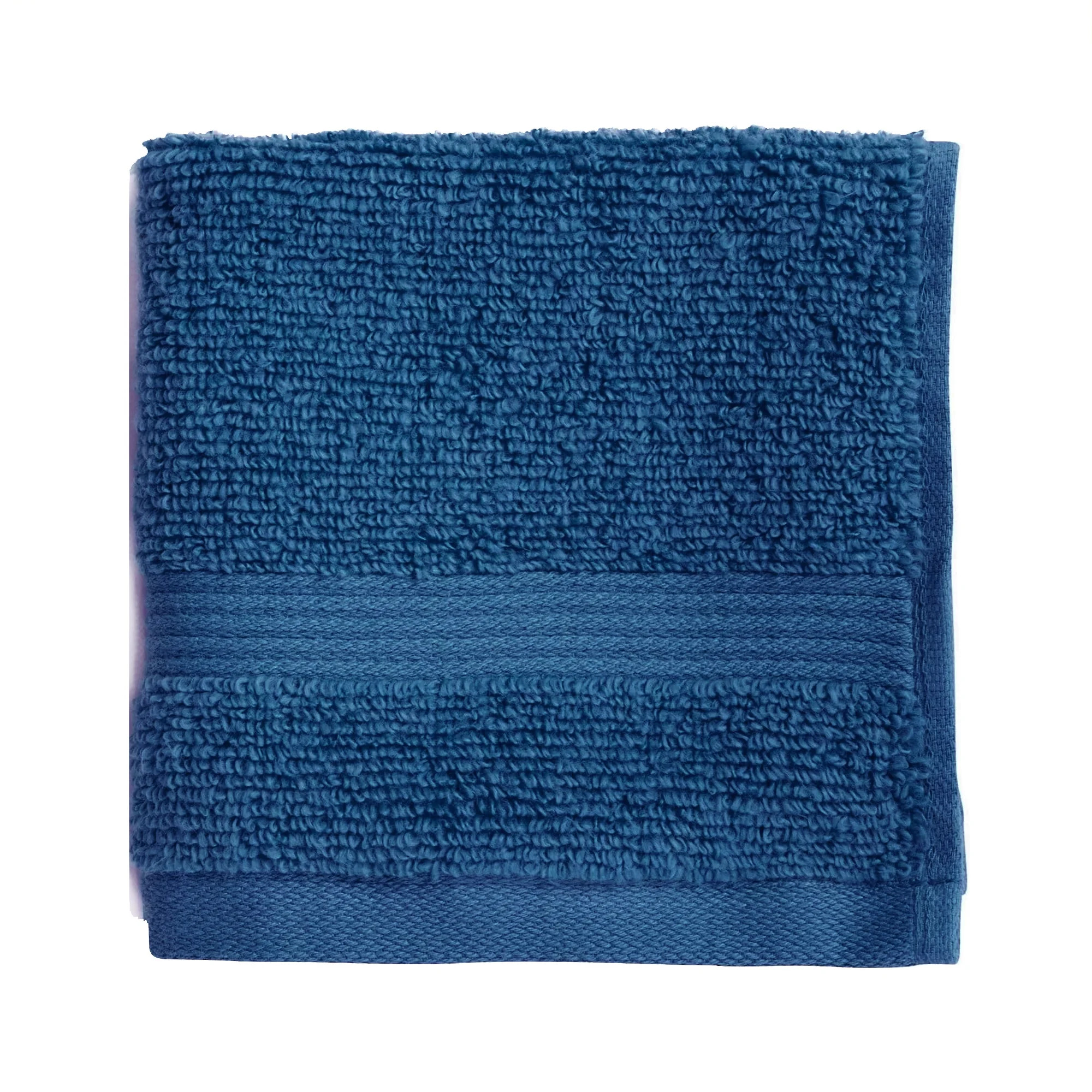 Mainstays Performance Solid Washcloth, 12" x 12", Indigo | Walmart (US)