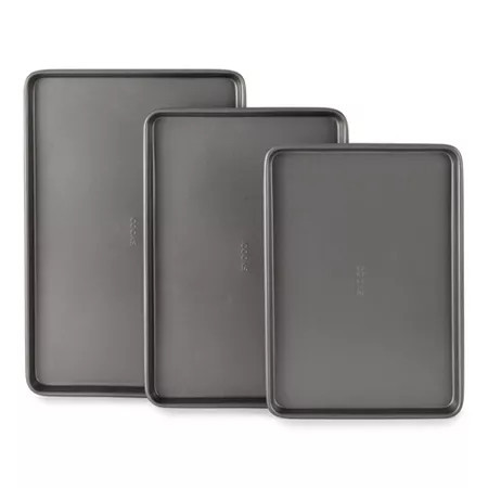 Cooks 3-pc. Carbon Steel Non-Stick Cookie Sheet Set, One Size, Gray | JCPenney