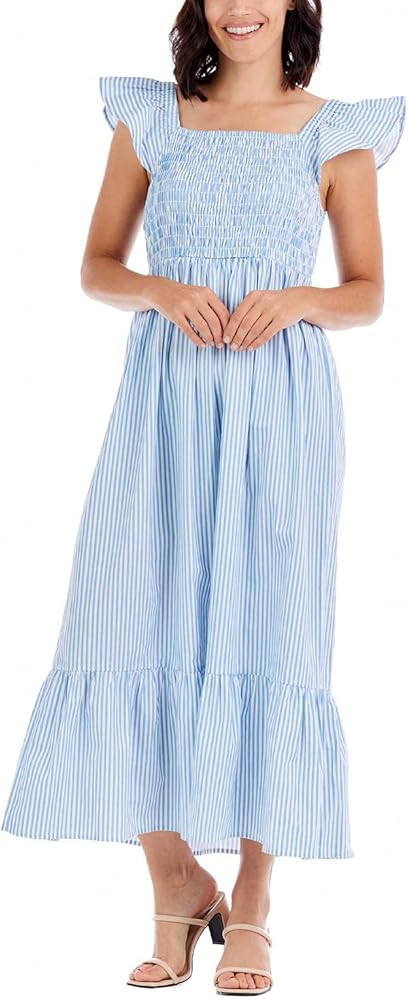 Mud Pie Women's Keya Smocked Maxi Dress | Amazon (US)