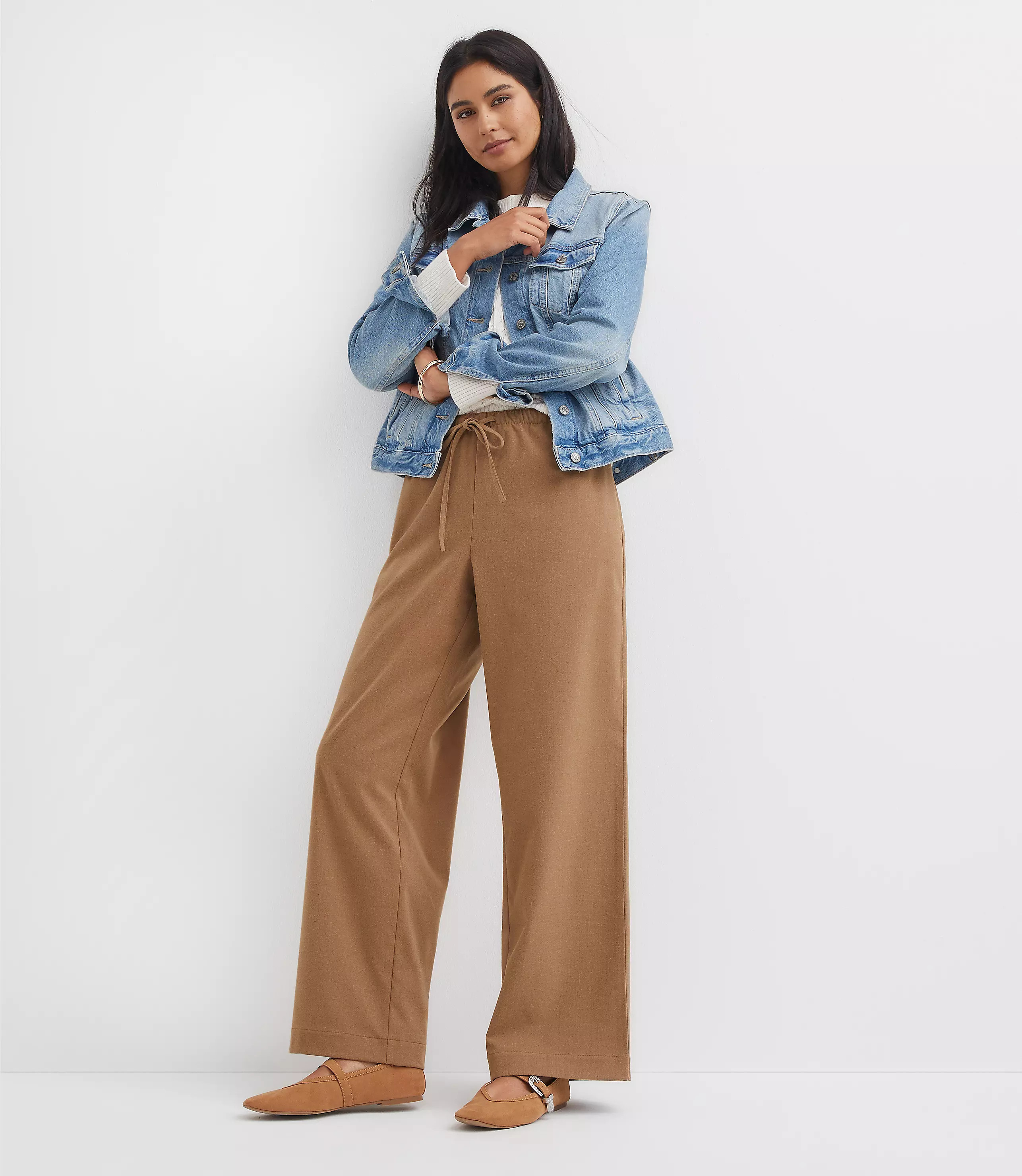 Loft Brushed Pull On Pants | LOFT