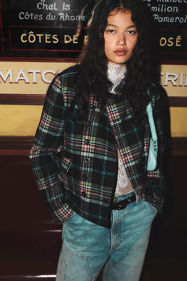 Lotty Soko Plaid Band Jacket | Free People (Global - UK&FR Excluded)