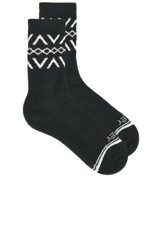 Varley Chadwick Fairisle Sock in Black And Egret from Revolve.com | Revolve Clothing (Global)