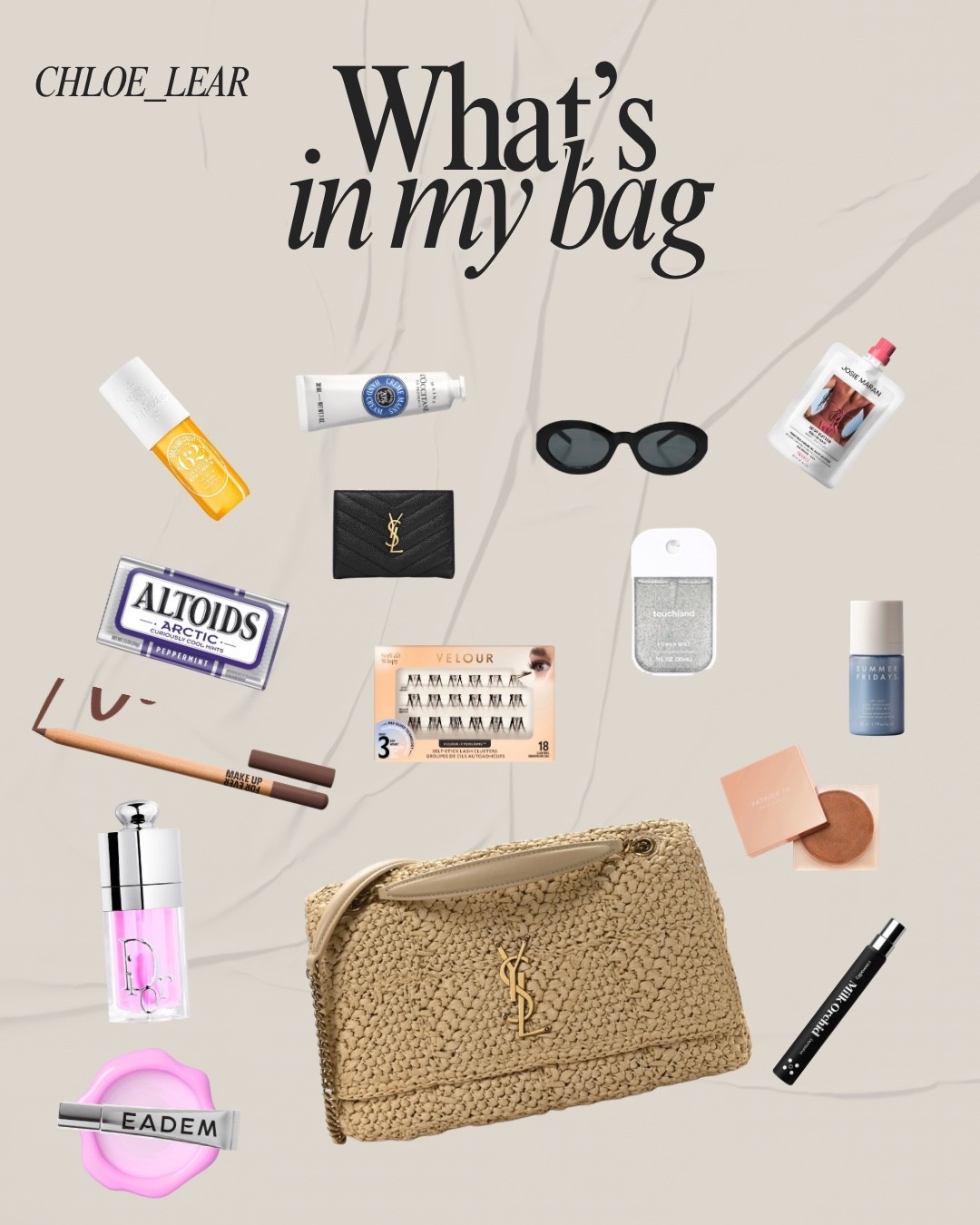 What’s in my bag…

What’s in my bag, travel minis, summer essentials, summer bag, sunglasses

#LTKdayinmylife #LTKWorkwear #LTKOver40