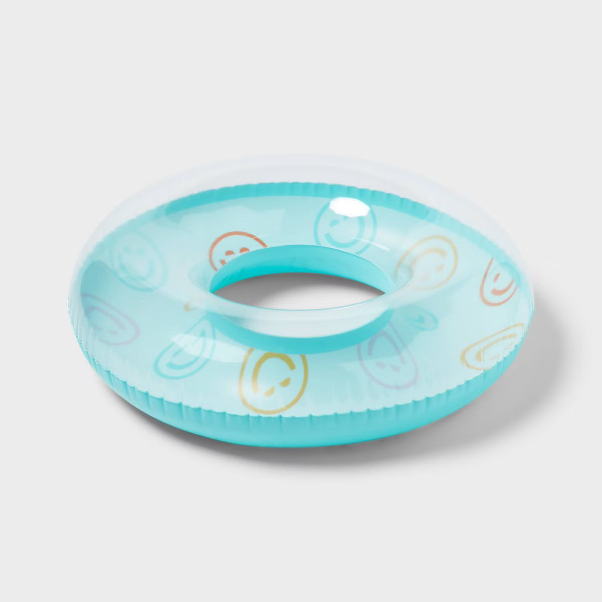 Smiley Swim Tube Water Floats and Inflatables Light Blue - Sun Squad™ | Target