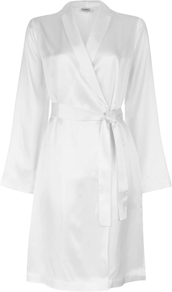 Amazon.com: La Perla, Silk Short Robe, White : Luxury Stores | Amazon (US)